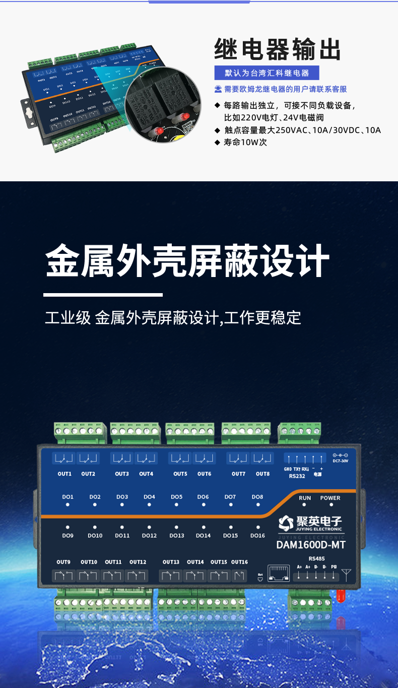 DAM1600D-MT 工業(yè)級I/O模塊設(shè)計(jì)特點(diǎn)