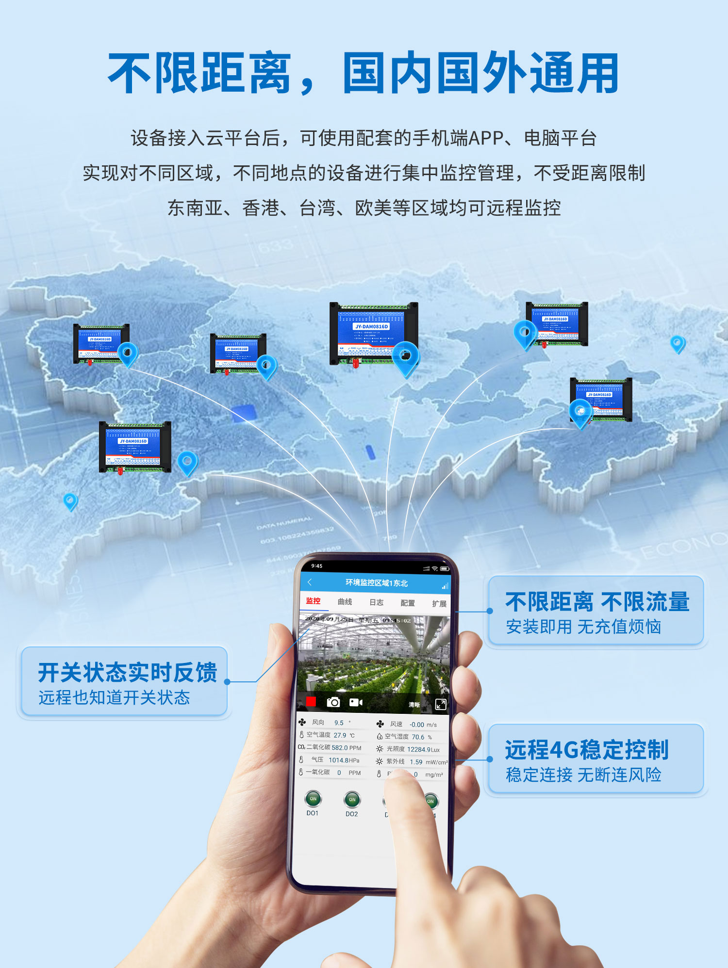 云平臺 DAM0816D 網(wǎng)絡版 遠程智能控制器