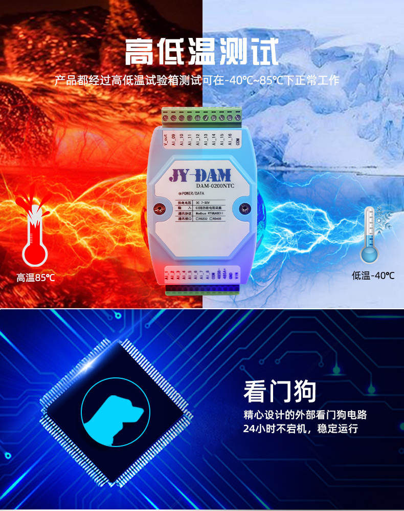 高低溫，穩(wěn)定監(jiān)測功能