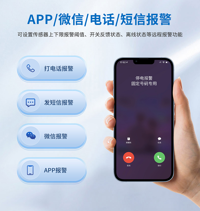 多方式報警，及時處理報警