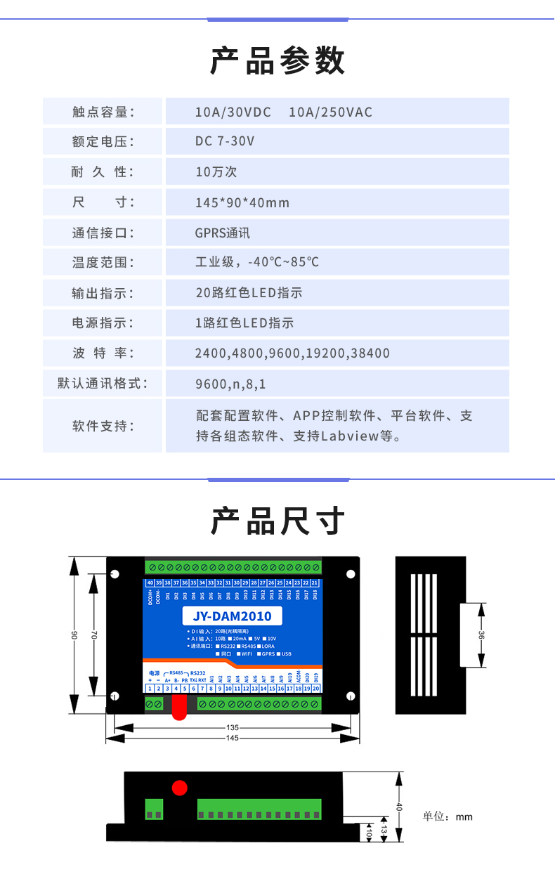 云平臺 GPRS-2010 遠(yuǎn)程數(shù)采控制器 產(chǎn)品原理