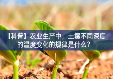 「科普」農(nóng)業(yè)生產(chǎn)中，土壤不同深度的溫度變化的規(guī)律是什么？