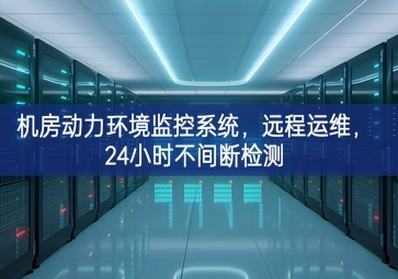 機(jī)房動(dòng)力環(huán)境監(jiān)控系統(tǒng)，遠(yuǎn)程運(yùn)維，24小時(shí)不間斷檢測(cè)