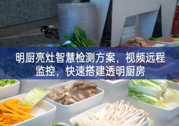 「環(huán)境監(jiān)測(cè)」明廚亮灶智慧檢測(cè)方案，視頻遠(yuǎn)程監(jiān)控，快速搭建透明廚房